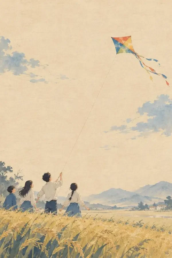 《纸鸢与少年》短剧封面 - 日本短剧